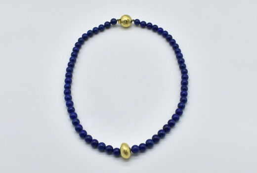 Brüderlin Kette 18 Kt GG Lapislazuli