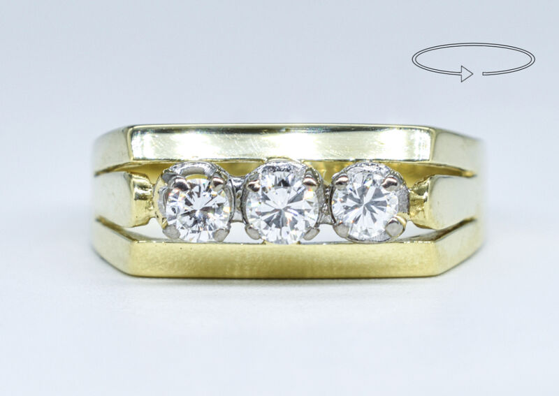 Ring 14 Kt GG Brillanten