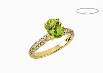 Ring 18 Kt GG Peridot 