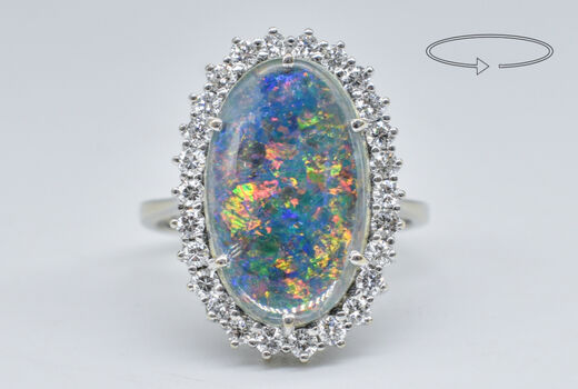 Ring 14 K Opal 