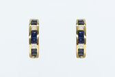 hoop earrings 18 K Sapphires 