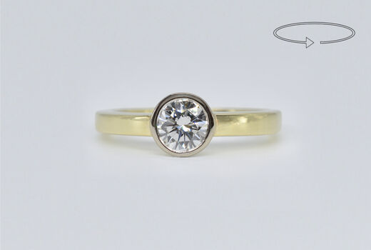 Ring 14 Kt GG Diamant