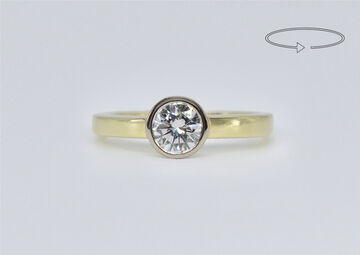 Ring 14 K diamond
