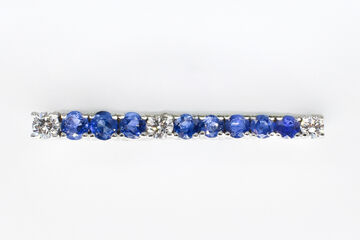 brooch 18 K Sapphires 