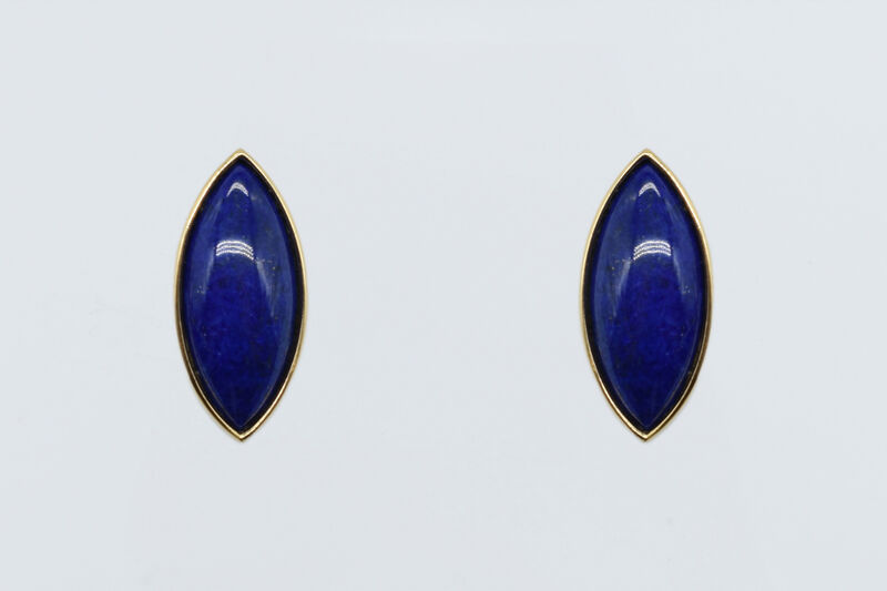 Ohrclips 18 Kt GG Lapislazuli