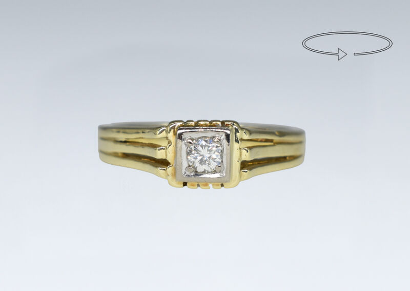 Ring 14 Kt GG/WG Brillant