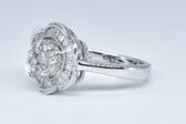 Ring 14 Kt WG Diamanten