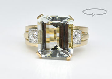Ring 18 Kt RG  Aquamarin 