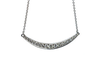 Collier 14 Kt WG Brillanten
