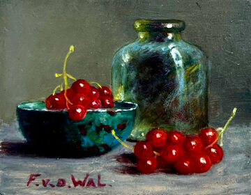 still life with red currant