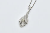 pendant platinum diamonds