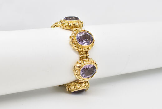 bracelet 14 K Amethyst