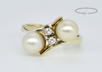 Ring 14 K Pearls 