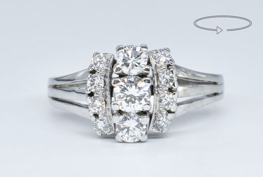 Ring 18 K diamonds