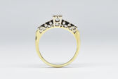 Ring 14 K diamonds