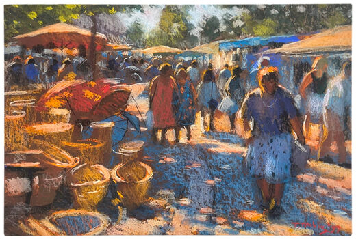 The Market at Mimizan (Bordeaux), 1997