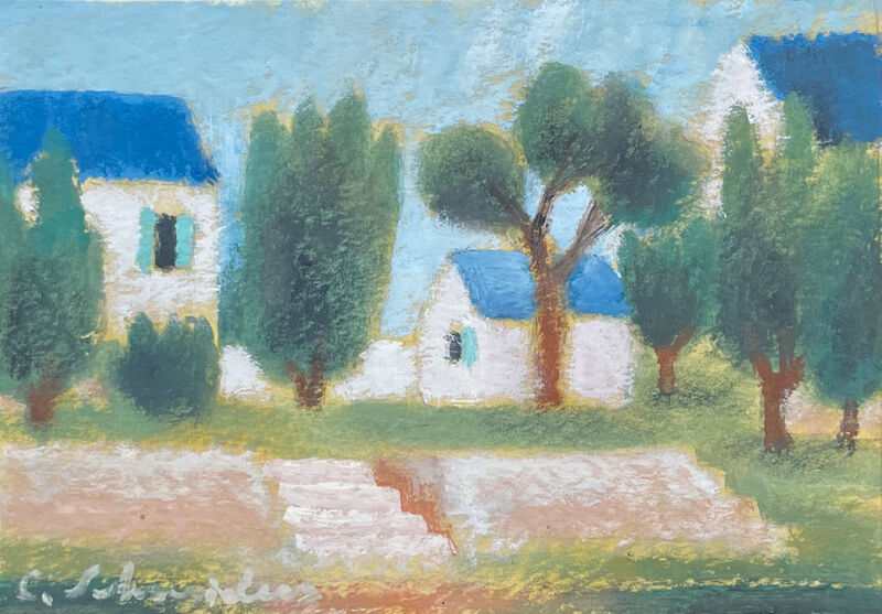 landscape with buildings