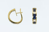 hoop earrings 18 K Sapphires 