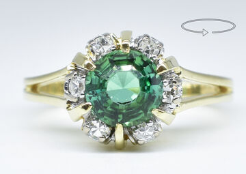 Ring 14 K Tourmaline 