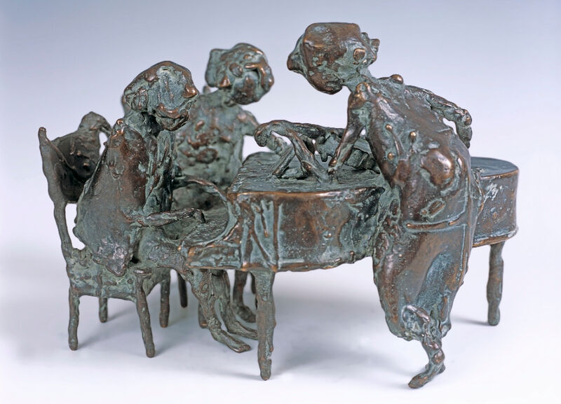 3 children at the grand piano, 2003