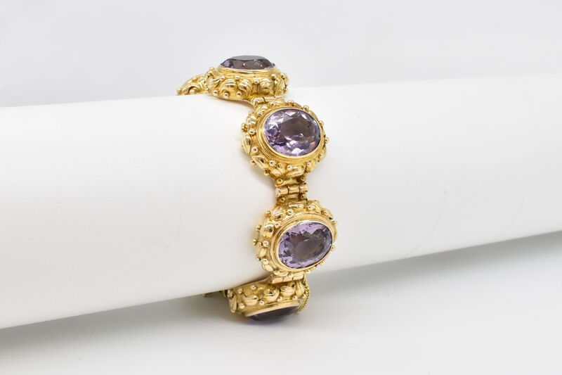 Armband 14 Kt GG Amethyst