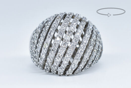 Ring 14 K diamonds