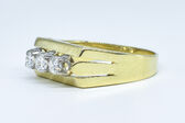 Ring 14 Kt GG Brillanten