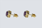 Ohrstecker 18 Kt GG Amethyst 