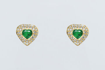 Ohrstecker 18 Kt GG Brillanten 