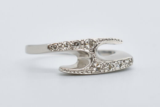 Ring 14 Kt WG Diamanten