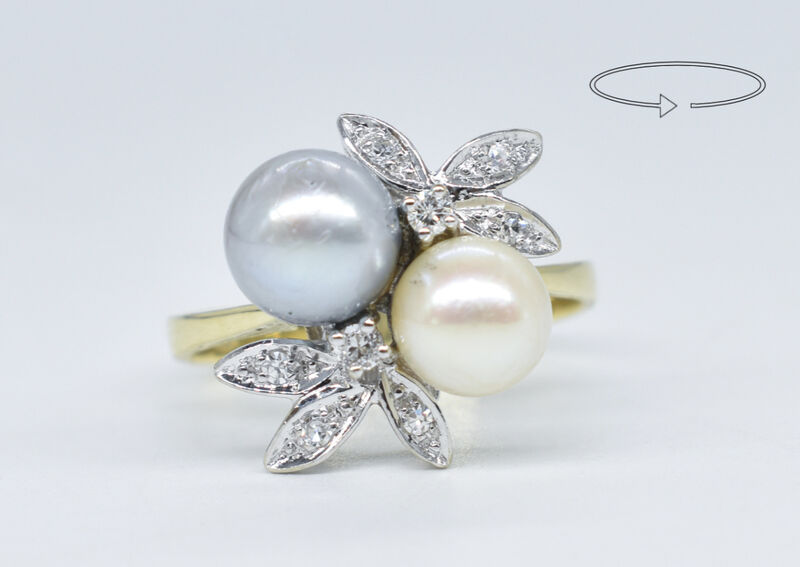 Ring 14 K Diamonds 