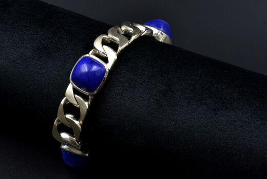 Armband 18 Kt WG Lapislazuli