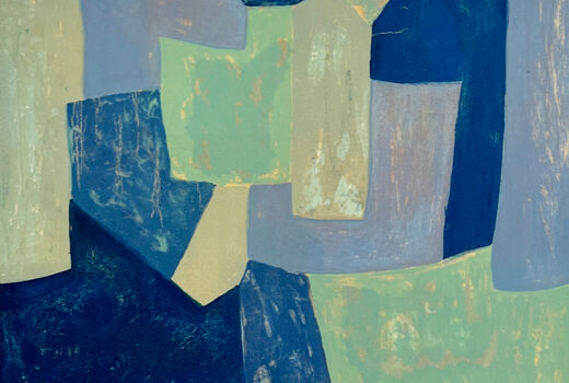 Composition bleue et verte, 1962