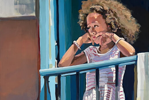 girl on the balkony, 2021