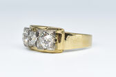 Ring 14 Kt GG/WG Diamanten