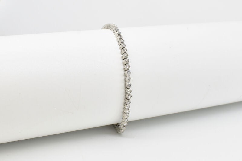 Tennisarmband Platin Diamanten