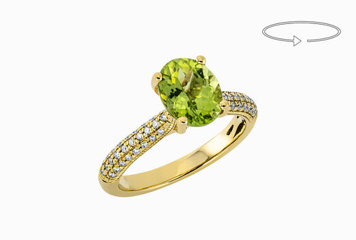 Ring 18 Kt GG Peridot 