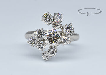 Ring 18 K diamonds