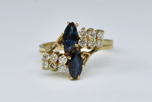 Ring 18 Kt GG Saphire 