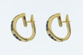 hoop earrings 18 K Sapphires 