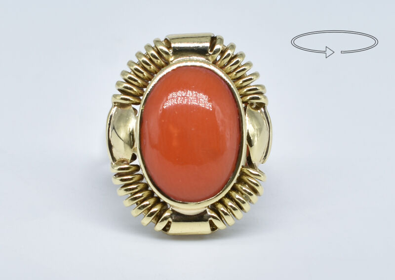 Ring 14 Kt GG Koralle