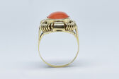 Ring 14 K coral