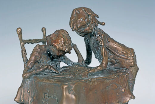 2 children at the table, 2003