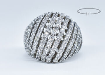 Ring 14 Kt WG Brillanten