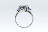 Ring 14 Kt WG Brillanten 