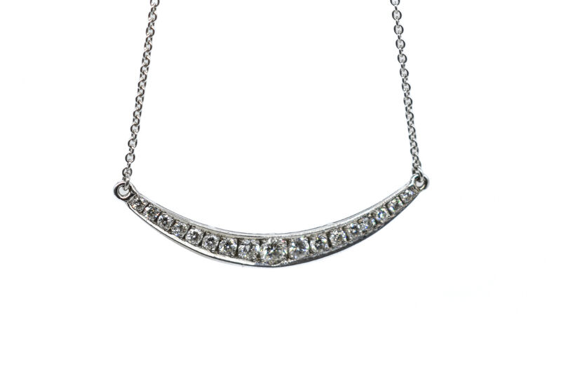 Collier 14 Kt WG Brillanten