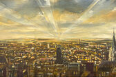 Aachen at sunrise, 1988