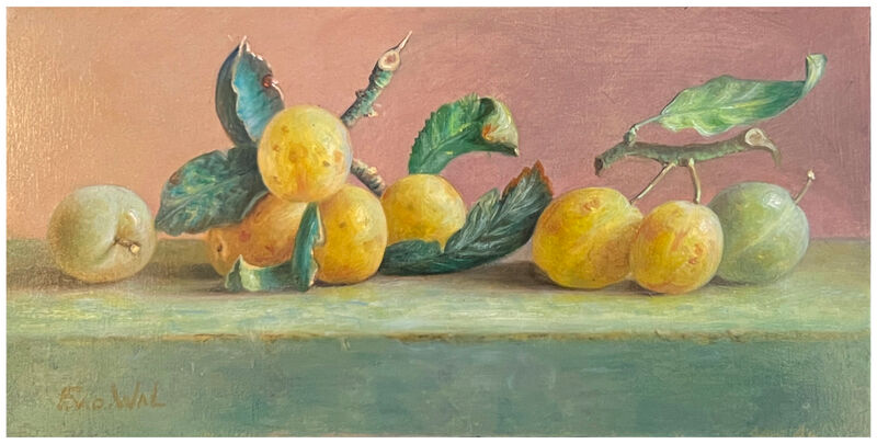 still life with yellow prunes