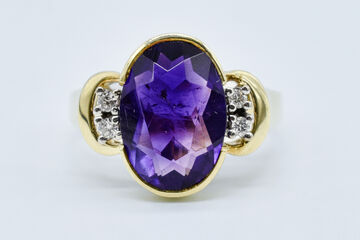 Ring 14 Kt GG Amethyst