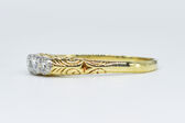 Ring 14 K diamonds